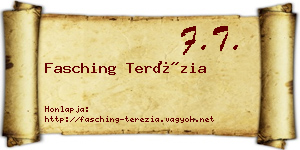 Fasching Terézia névjegykártya