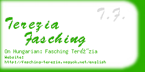terezia fasching business card